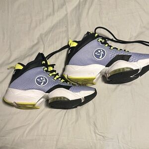 Zumba Fitness Purple and Yellow Athletic Shoes